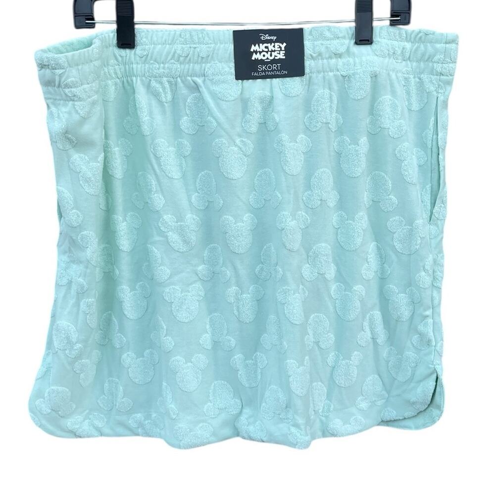 Disney Mickey Mouse Mint Green Skirt size Large NEW